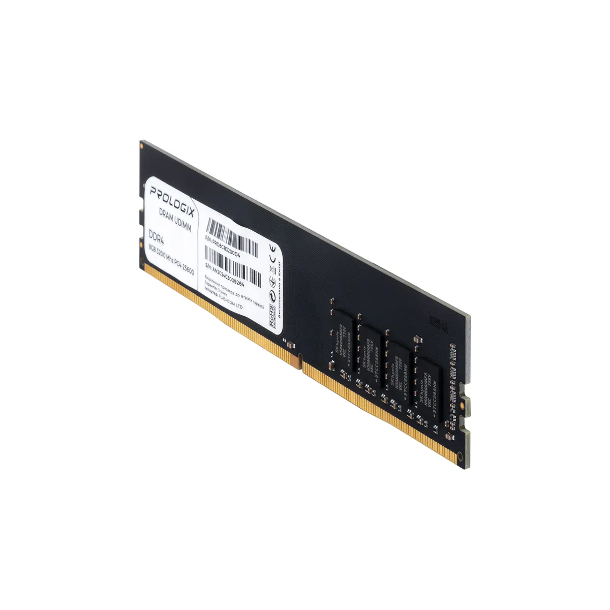 Модуль пам`ятi DDR4 8GB/3200 Prologix (PRO8GB3200D4) - мініатюра 3