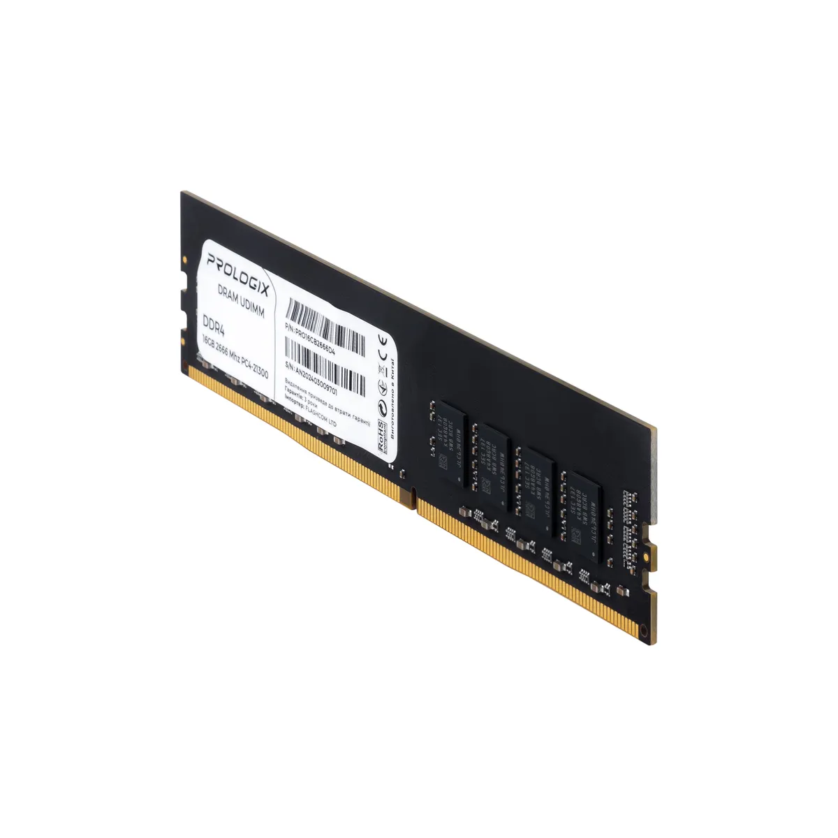 Модуль пам`ятi DDR4 16GB/2666 Prologix (PRO16GB2666D4) - мініатюра 3
