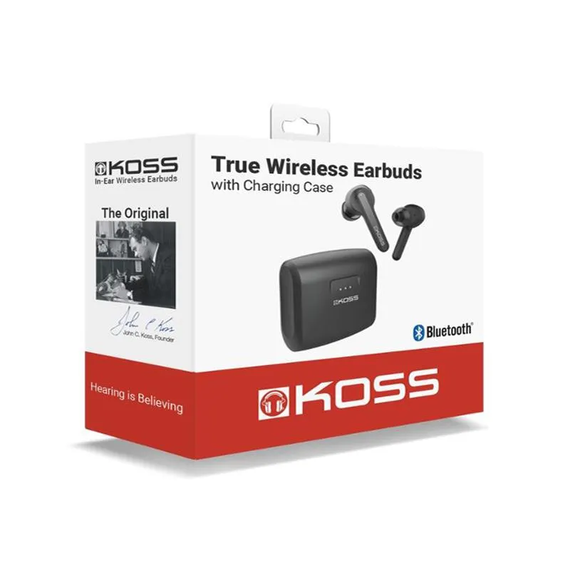 Bluetooth-гарнітура KOSS TWS150i Black (196594.101) - мініатюра 3