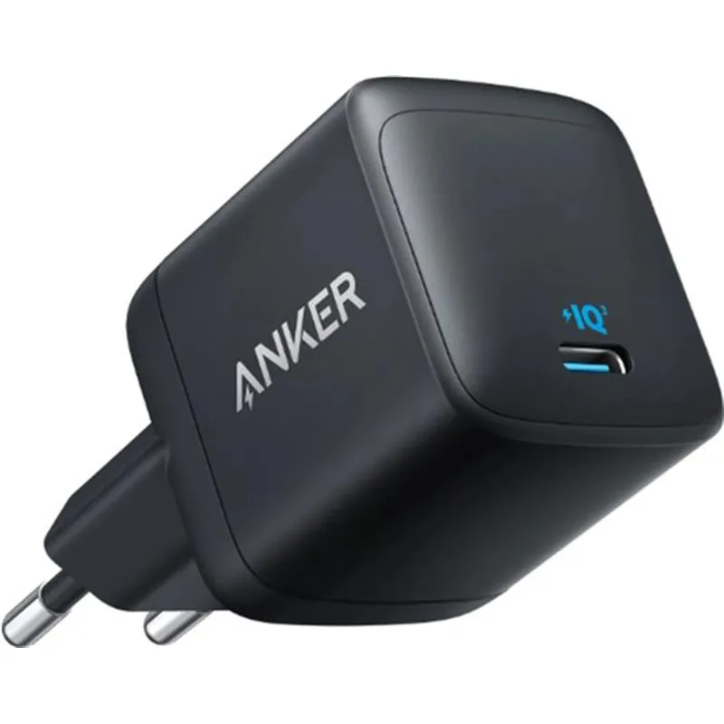 Мережевий зарядний пристрій Anker PowerPort 313 - 45W PD + PPS USB-C Black (A2643G11) - зображення 1