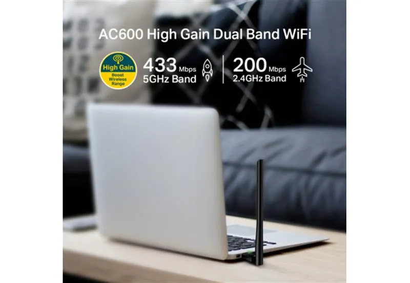 Мережева карта Wi-Fi TP-Link ARCHER-T2U-PLUS - мініатюра 3