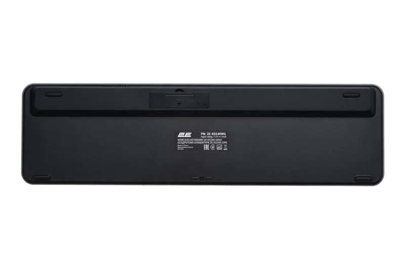 Клавіатура бездротова 2E KS240 WL BT Gray (2E-KS240WG_UA) - мініатюра 2