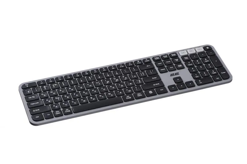 Клавіатура бездротова 2E KS240 WL BT Gray (2E-KS240WG_UA) - мініатюра 6
