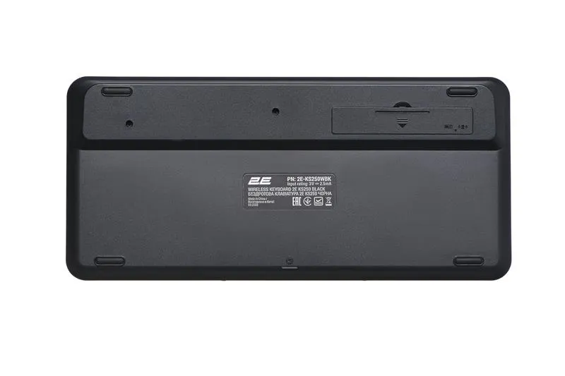 Клавіатура бездротова 2E KS250 WL BT Black (2E-KS250WBK_UA) - мініатюра 2