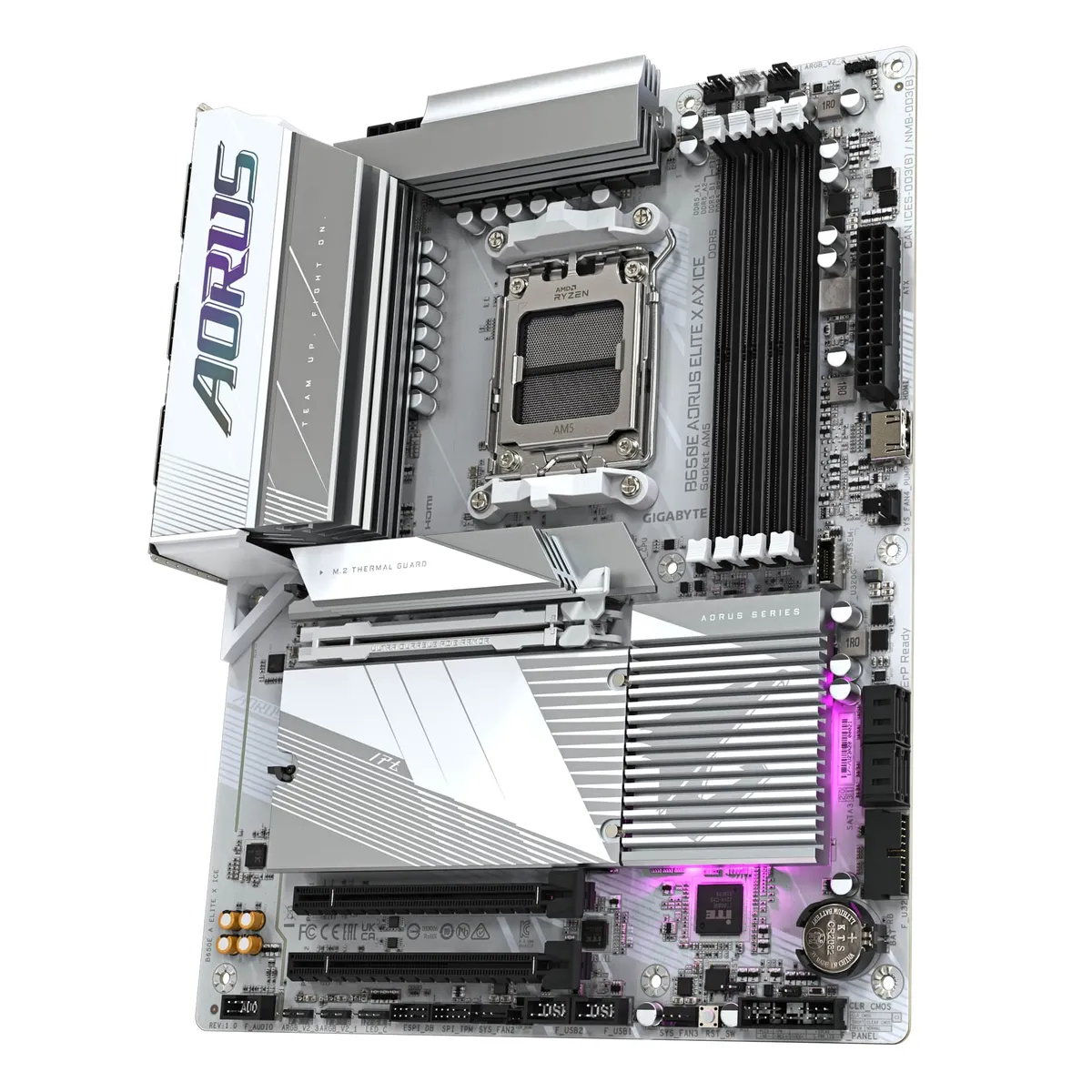 Материнська плата Gigabyte B650E Aorus Elite X AX Ice Socket AM5 - мініатюра 4