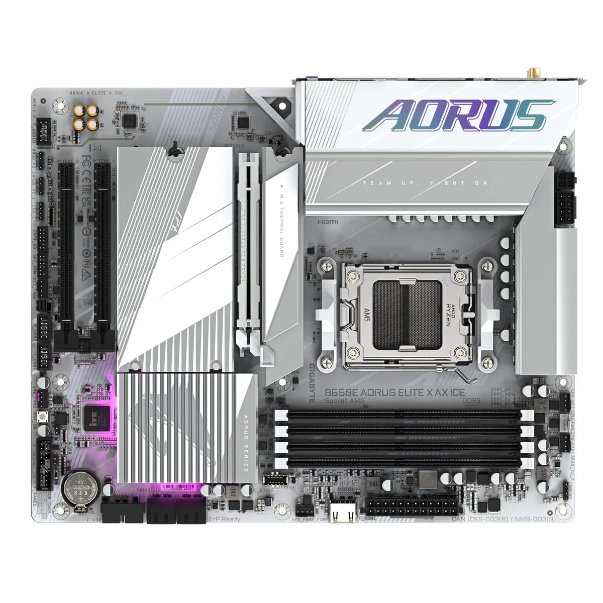 Материнська плата Gigabyte B650E Aorus Elite X AX Ice Socket AM5 - мініатюра 5