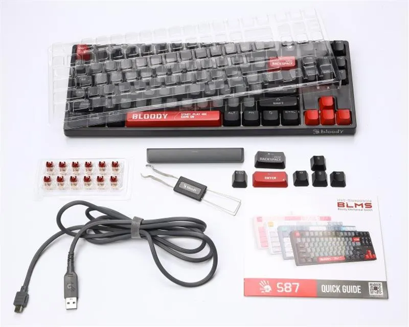 Клавіатура Bloody S87 Energy Red - мініатюра 15