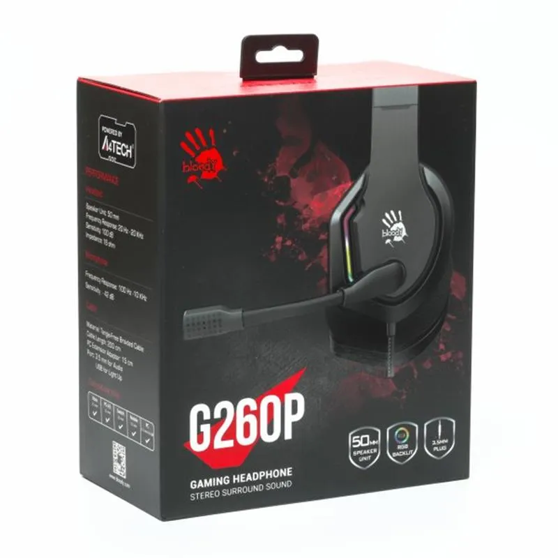Гарнітура Bloody G260p Black - мініатюра 8