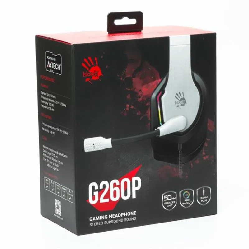 Гарнітура Bloody G260p White - мініатюра 8