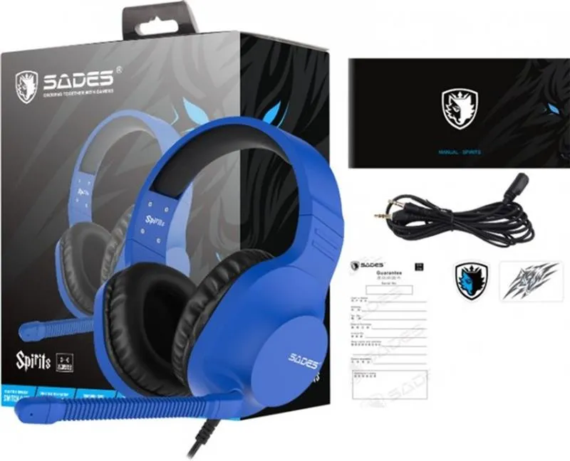 Гарнітура Sades SA-721 Spirits Blue (sa721blj) - мініатюра 4