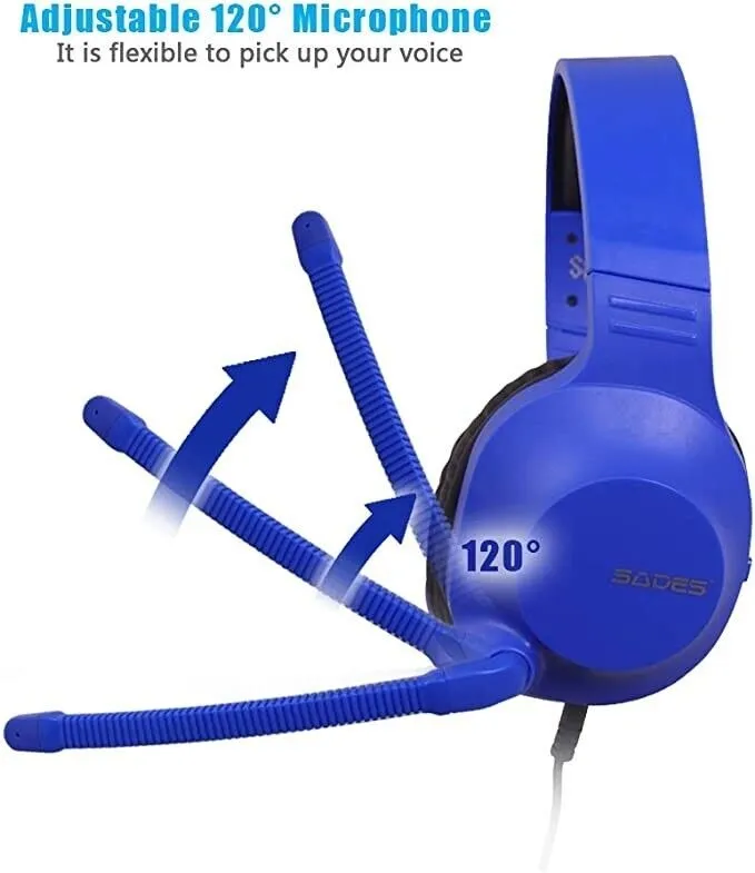 Гарнітура Sades SA-721 Spirits Blue (sa721blj) - мініатюра 5