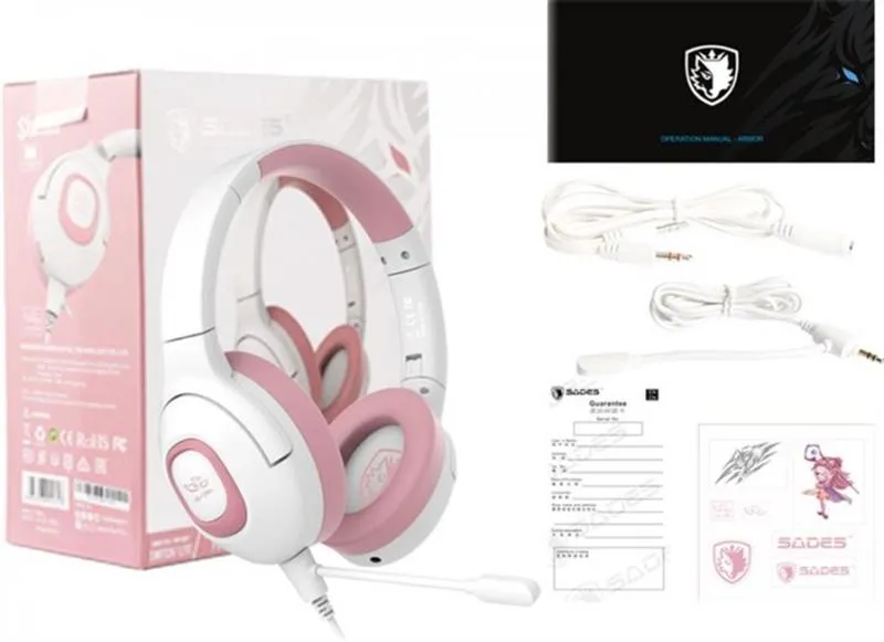 Гарнітура Sades SA-724 Shaman Pink (sa724pkj) - мініатюра 9
