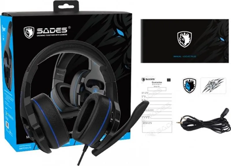 Гарнітура Sades SA-726 Ppower Black/Blue (sa726blj) - мініатюра 11