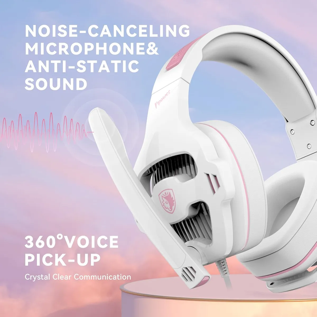Гарнітура Sades SA-726 Ppower White/Pink (sa726wpj) - мініатюра 9