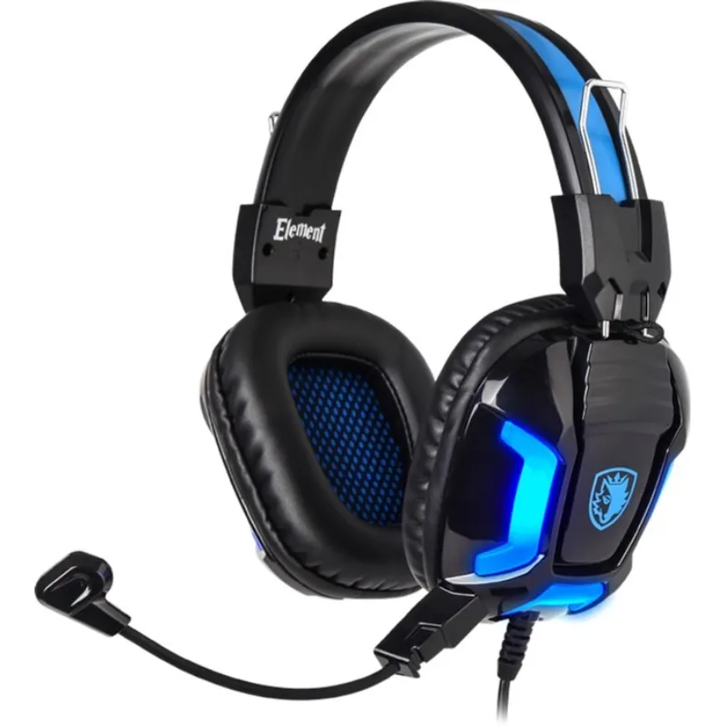 Гарнітура Sades SA-702 Element Black/Blue (sa702bl) - зображення 1