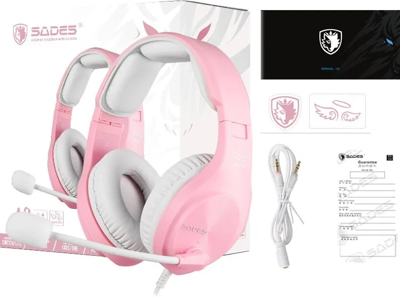 Гарнітура Sades A2 Pink (saa2pkj) - мініатюра 5