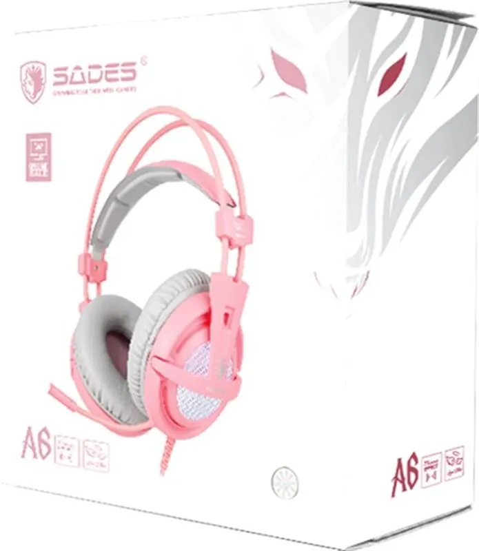Гарнітура Sades A6 Pink (saa6pku) - мініатюра 6