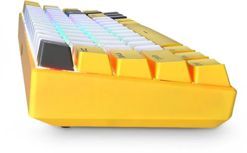 Клавіатура бездротова Motospeed BK67 Longhua Blue Yellow (mtbk67ymb) - мініатюра 5