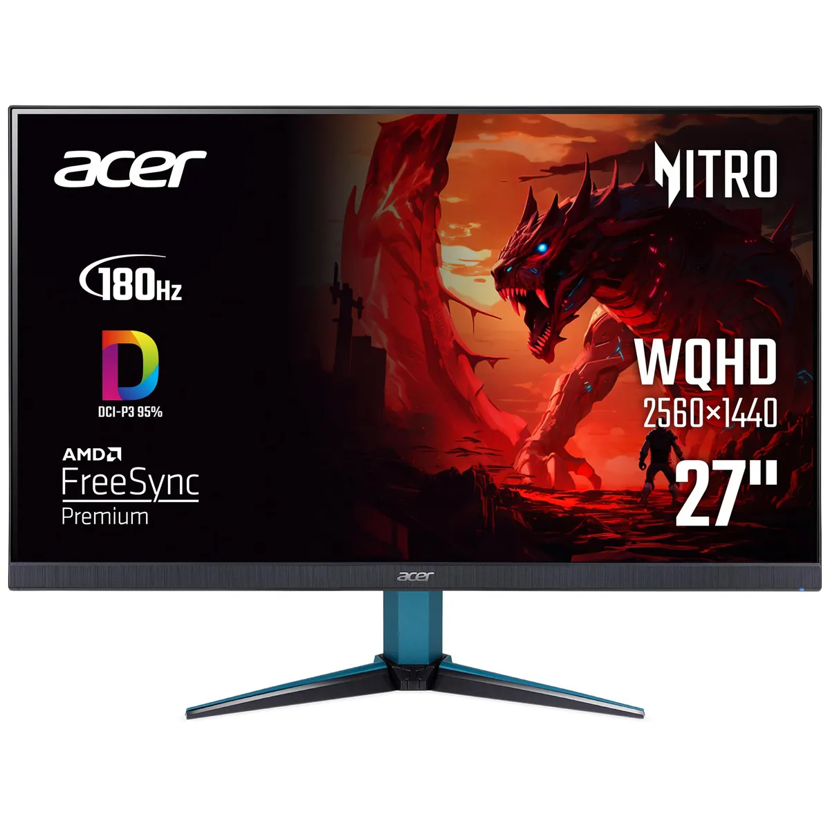 Монітор Acer 27" Nitro VG272UV3bmiipx (UM.HV2EE.301) IPS Black 180Hz - зображення 1