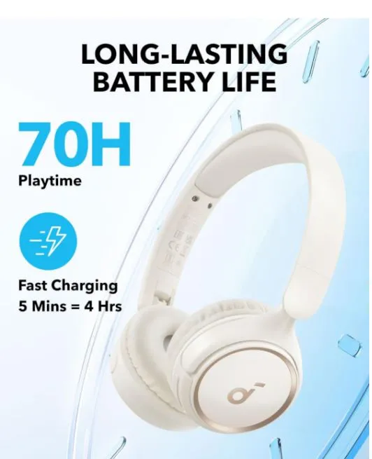 Bluetooth-гарнітура Anker SoundCore H30i White (A3012G21) - мініатюра 8