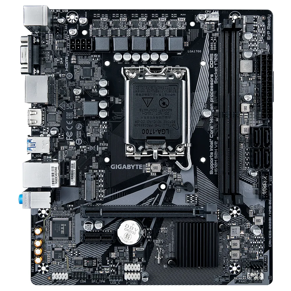 Материнська плата Gigabyte H610M S2H V2 Socket 1700 - мініатюра 2