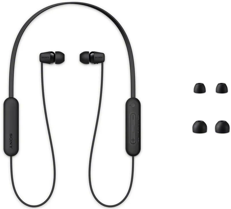 Bluetooth-гарнітура Sony WI-C100 Black (WIC100B.CE7) - мініатюра 2