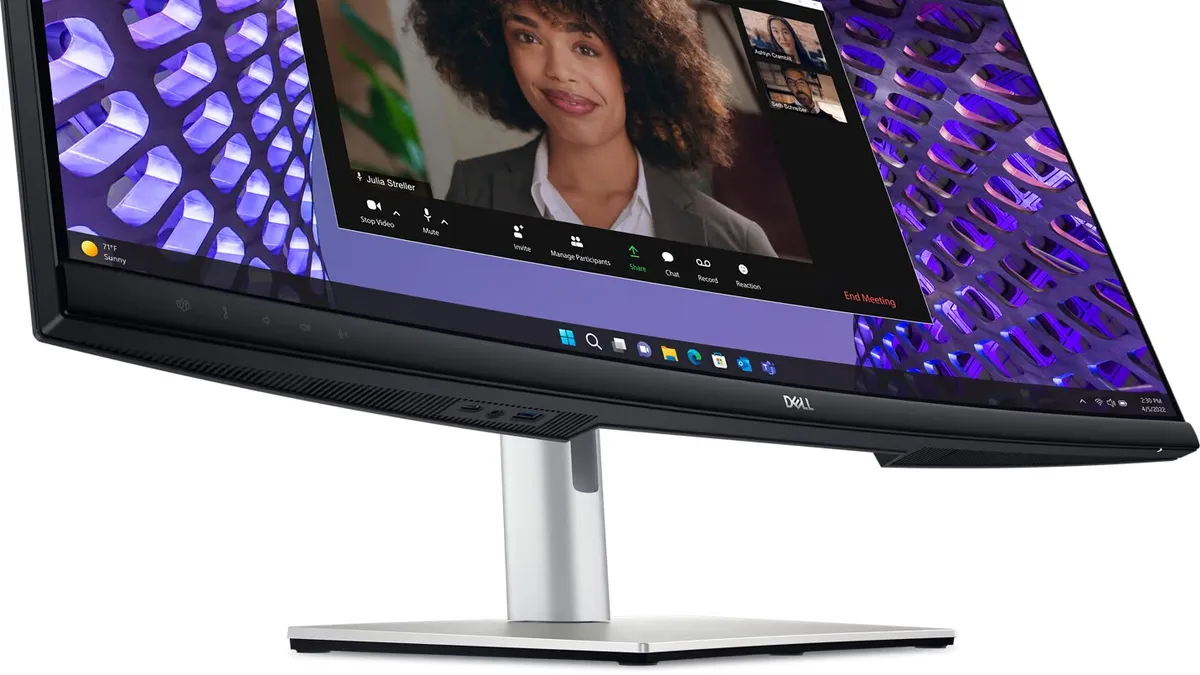 Монітор Dell 34" P3424WEB (210-BFOB) IPS Black/Silver Curved - мініатюра 3