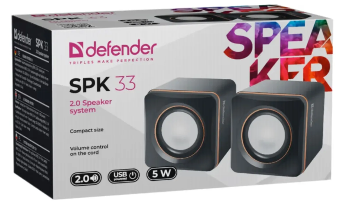 Акустична система Defender SPK 33 Black (65633) - зображення 1