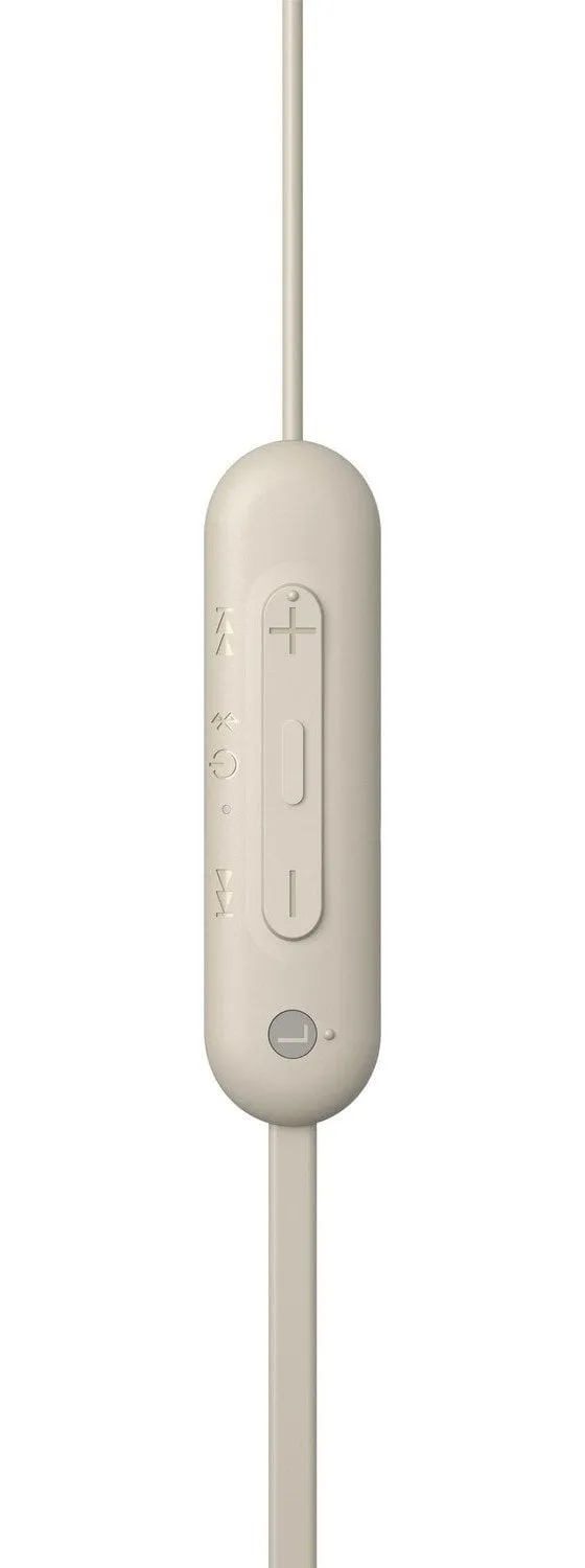 Bluetooth-гарнітура Sony WI-C100 Beige (WIC100C.CE7) - зображення 1