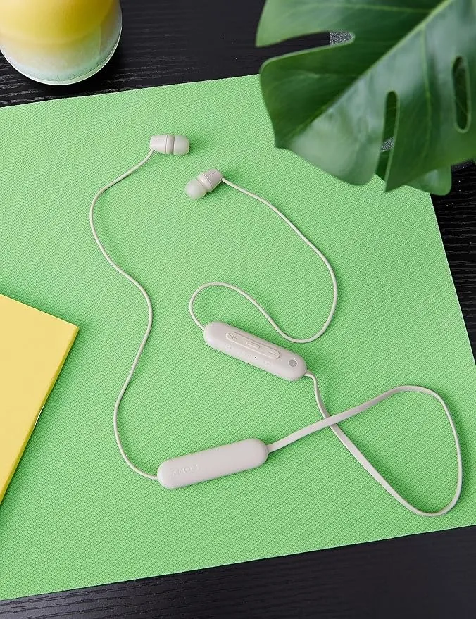 Bluetooth-гарнітура Sony WI-C100 Beige (WIC100C.CE7) - мініатюра 4