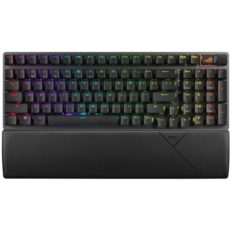 Клавіатура бездротова Asus ROG Strix Scope II 96 RGB NX Wireless Black (90MP037A-BKUA01)  - зображення 1