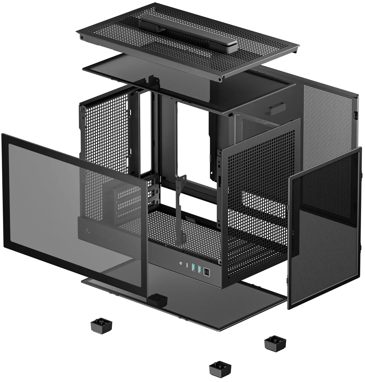 Корпус DeepCool CH160 Black (R-CH160-BKNGI0-G-1) без БЖ - мініатюра 10