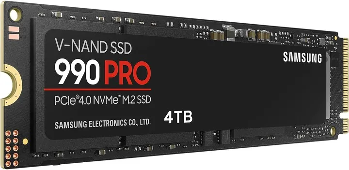 Накопичувач SSD  4ТB Samsung 990 PRO M.2 2280 PCIe 4.0 x4 NVMe V-NAND TLC (MZ-V9P4T0BW) - мініатюра 3