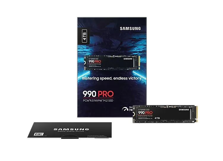 Накопичувач SSD  4ТB Samsung 990 PRO M.2 2280 PCIe 4.0 x4 NVMe V-NAND TLC (MZ-V9P4T0BW) - мініатюра 5