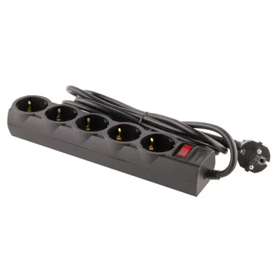 Мережевий фільтр живлення LogicPower LP-X5 PREMIUM, 3m black (9584) - мініатюра 4