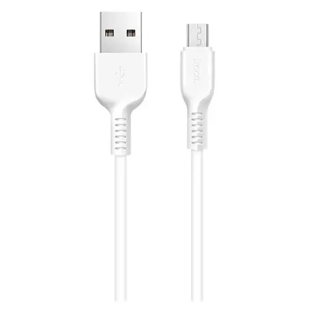 Кабель Hoco X20 Flash USB - microUSB (M/M), 1 м, White (D21032) - зображення 1