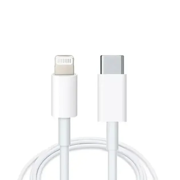 Кабель Apple Woven Charge USB Type-C - Lightning (M/M), 1м, White (K28351) - зображення 1