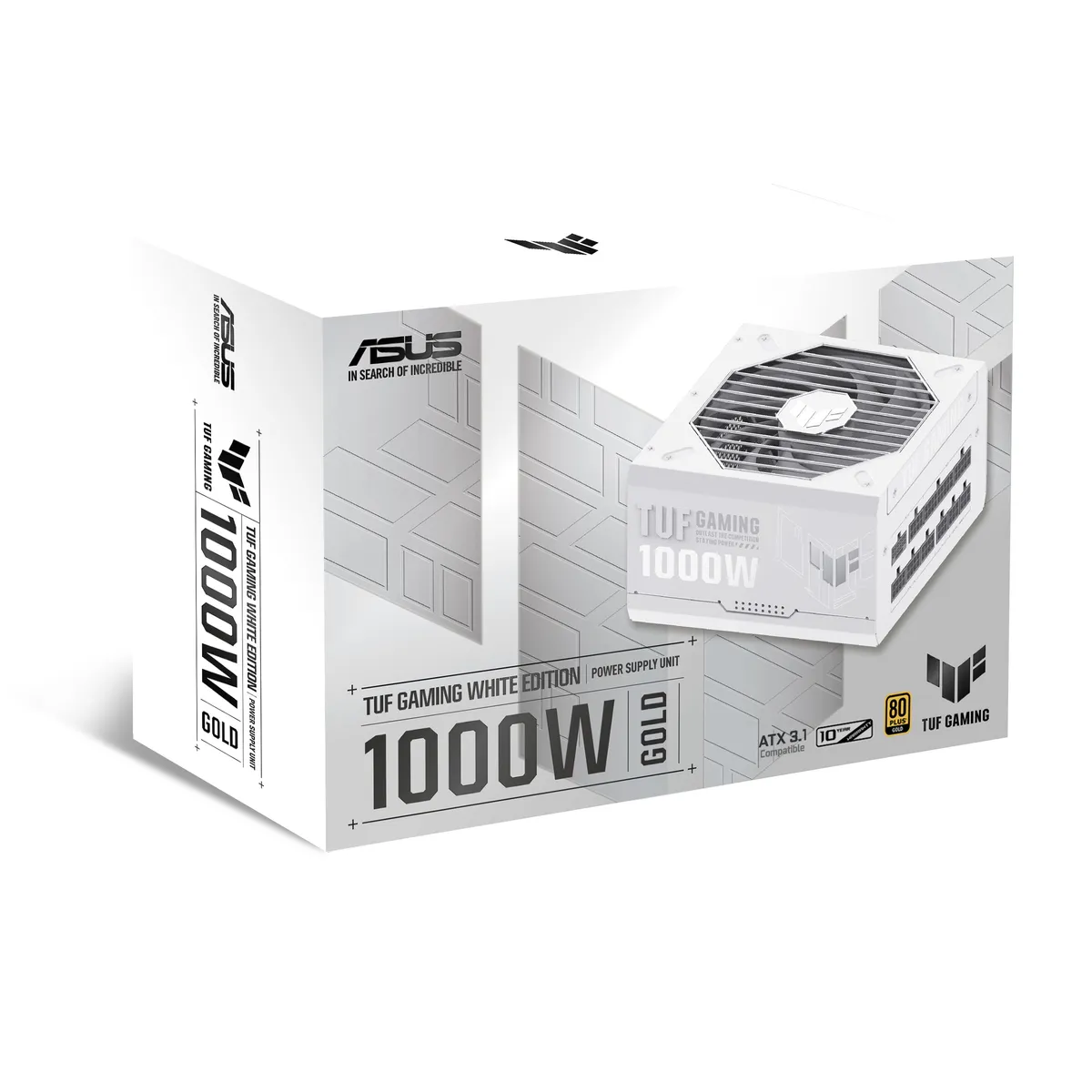 Блок живлення Asus TUF-GAMING-1000G-WHITE PCIE5 1000W Gold (90YE00S5-B0NA00) - мініатюра 12