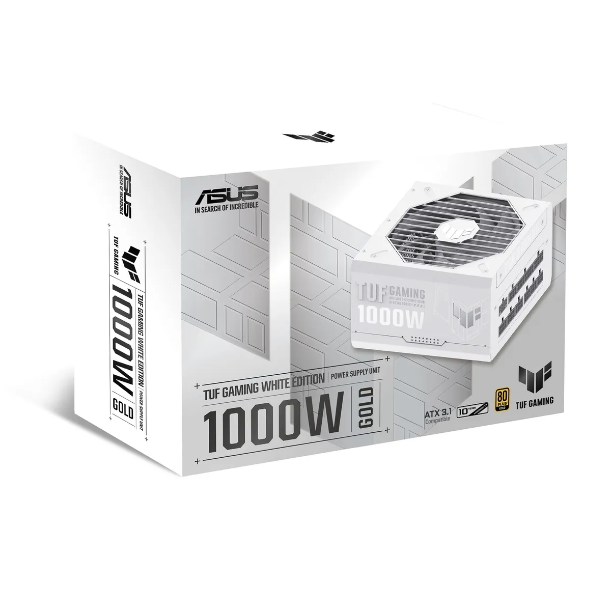 Блок живлення Asus TUF-GAMING-1000G-WHITE PCIE5 1000W Gold (90YE00S5-B0NA00) - мініатюра 24