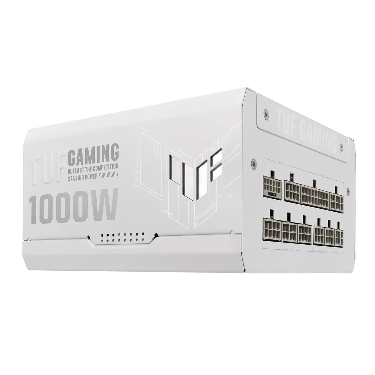 Блок живлення Asus TUF-GAMING-1000G-WHITE PCIE5 1000W Gold (90YE00S5-B0NA00) - мініатюра 8