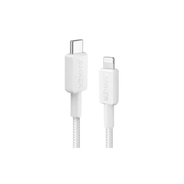 Кабель Anker 322 USB-C - Lightning, 0.9 м, White (A81B5H21/A81B5G21) - зображення 1