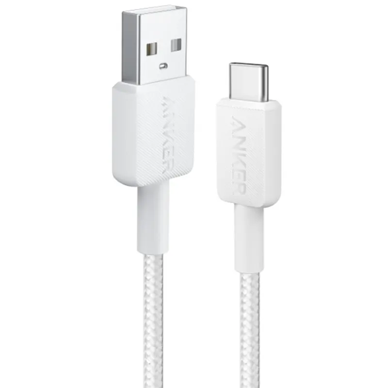 Кабель Anker 322 USB-A - USB-C, 0.9м, White (A81H5H21/A81H5G21) - мініатюра 3