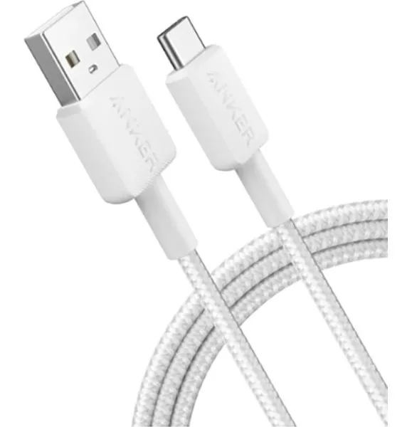 Кабель Anker 322 USB-A - USB-C, 1.8м, White (A81H6H21) - мініатюра 2