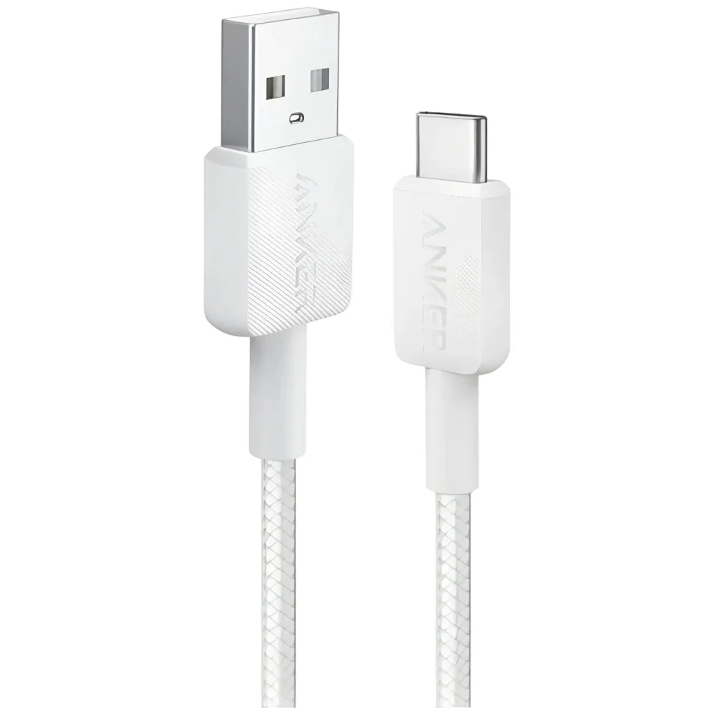 Кабель Anker 322 USB-A - USB-C, 1.8м, White (A81H6H21) - мініатюра 5