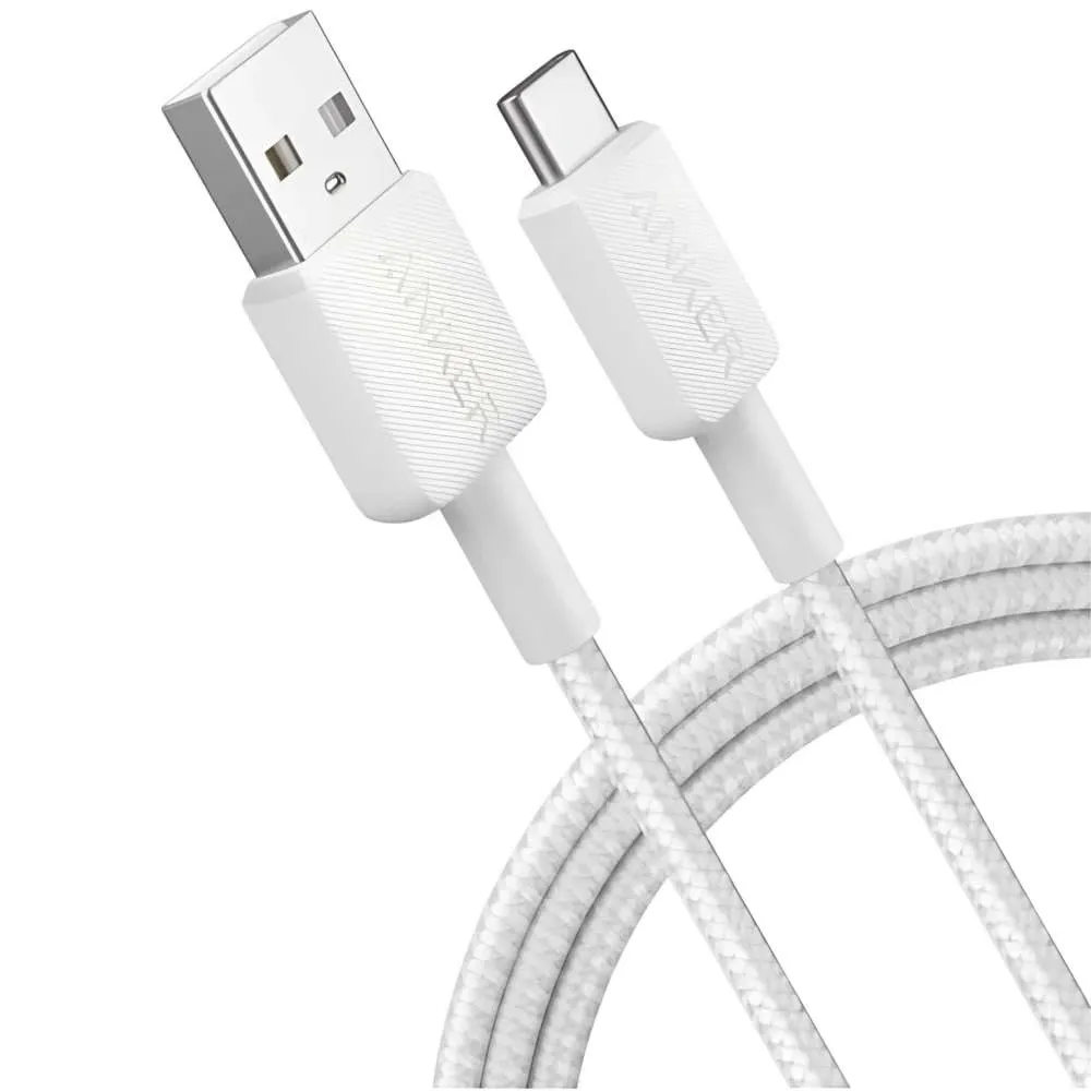 Кабель Anker 322 USB-A - USB-C, 1.8м, White (A81H6H21) - мініатюра 6