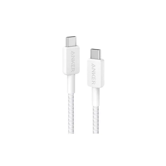 Кабель Anker 322 USB-C - USB-C, 1.8 м, White (A81F6H21) - зображення 1