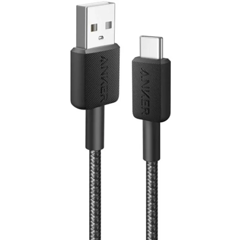 Кабель Anker 322 USB-A - USB-C, 0.9 м, Black (A81H5G11) - мініатюра 4