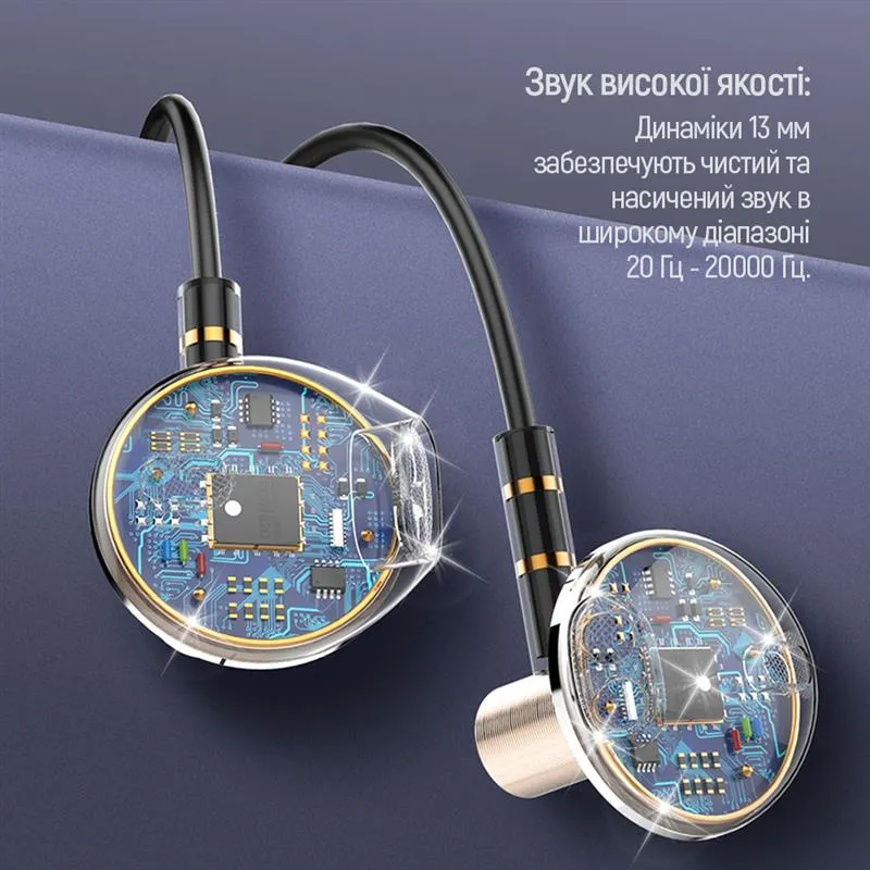 Гарнітура СolorWay Slim 3.5 mm Wired Earphone Blast 2 Black (CW-WD02BK) - мініатюра 8
