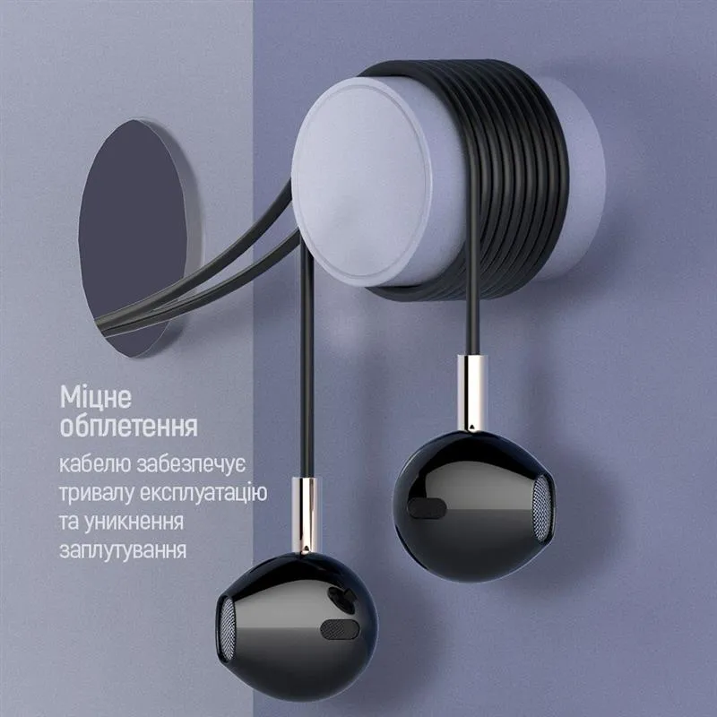 Гарнітура СolorWay Slim 3.5 mm Wired Earphone Blast 2 Black (CW-WD02BK) - мініатюра 9