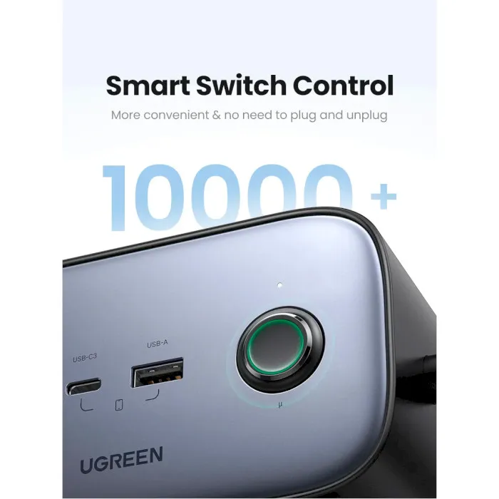 Зарядний пристрій Ugreen DigiNest Pro CD270 GaN 100W Gray (60167) - мініатюра 13